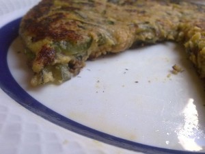 tortilla de alcachofa